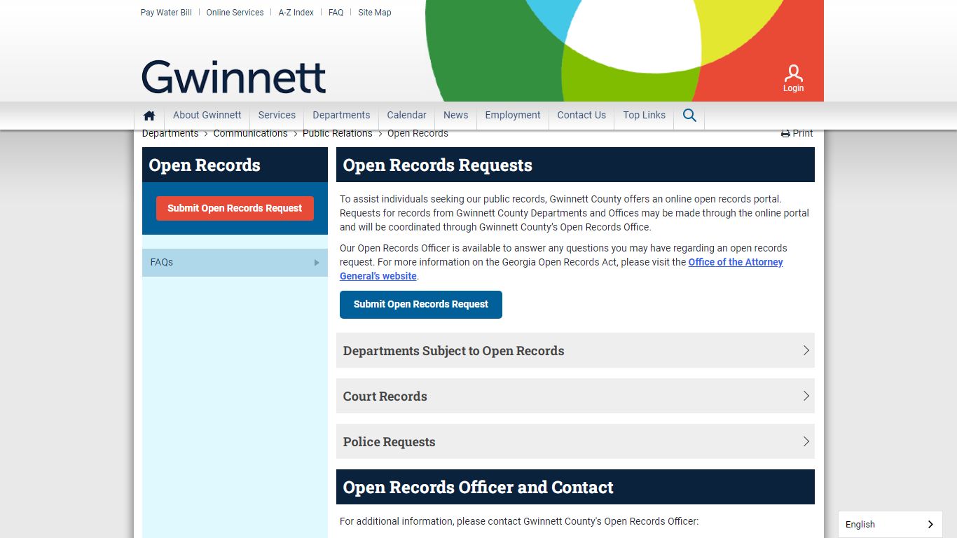 Open Records | Gwinnett County
